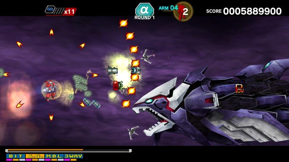 DARIUSBURST Chronicle Saviours - Side Arms Hyper Dyne screenshot 1