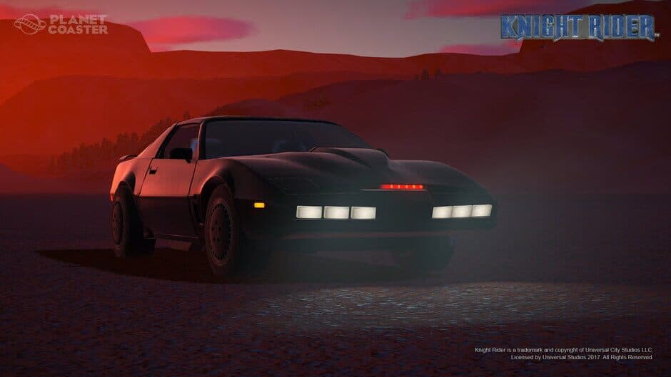 Planet Coaster - Knight Rider K.I.T.T. Construction Kit screenshot 1
