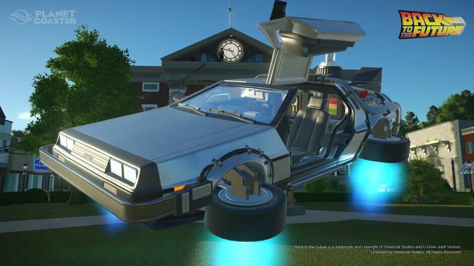 Planet Coaster - Back to the Future Time Machine Construction Kit screenshot 2