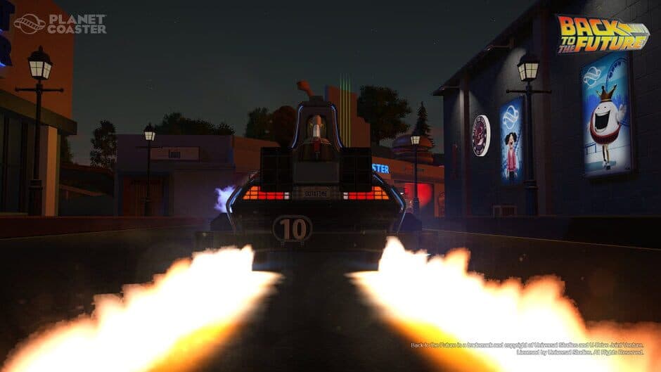 Planet Coaster - Back to the Future Time Machine Construction Kit screenshot 3