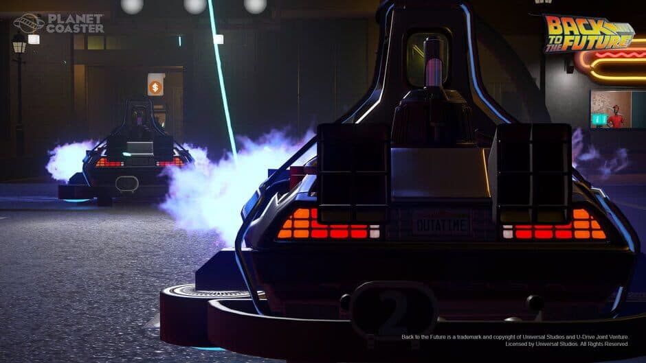 Planet Coaster - Back to the Future Time Machine Construction Kit screenshot 5
