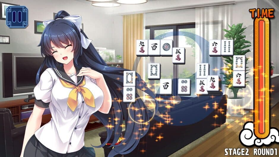 Pretty Girls Mahjong Solitaire [BLUE] screenshot 3