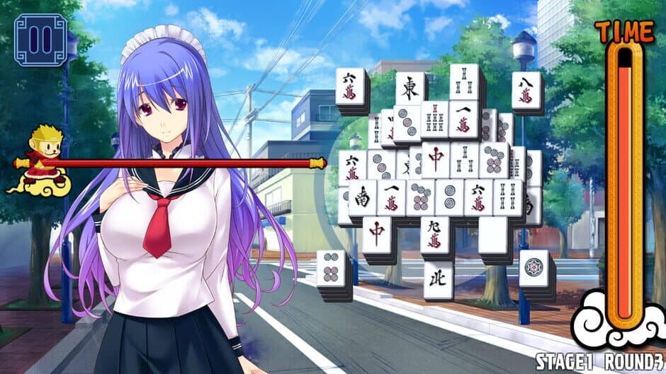 Pretty Girls Mahjong Solitaire [BLUE] screenshot 5