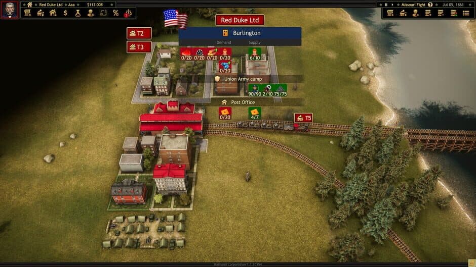 Railroad Corporation - Civil War screenshot 5