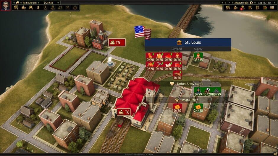 Railroad Corporation - Civil War screenshot 3