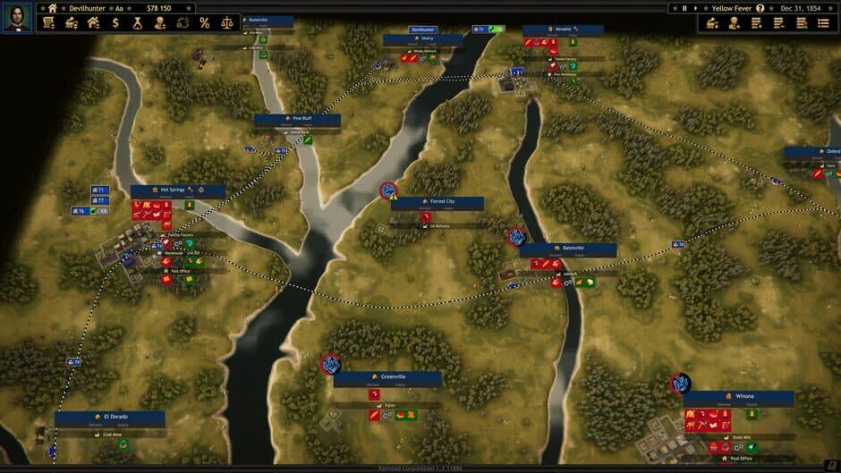 Railroad Corporation: Yellow Fever DLC screenshot 2