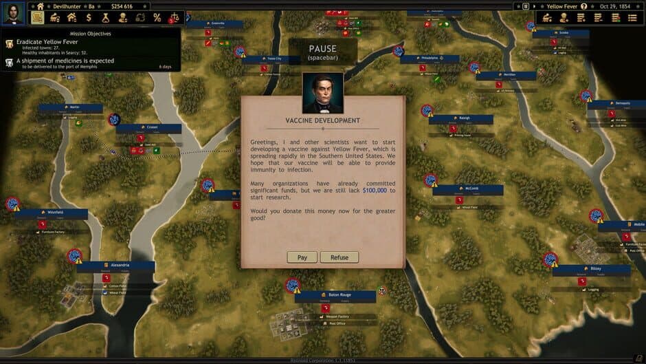 Railroad Corporation: Yellow Fever DLC screenshot 1