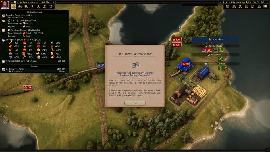 Railroad Corporation: Volatile Markets DLC screenshot 2