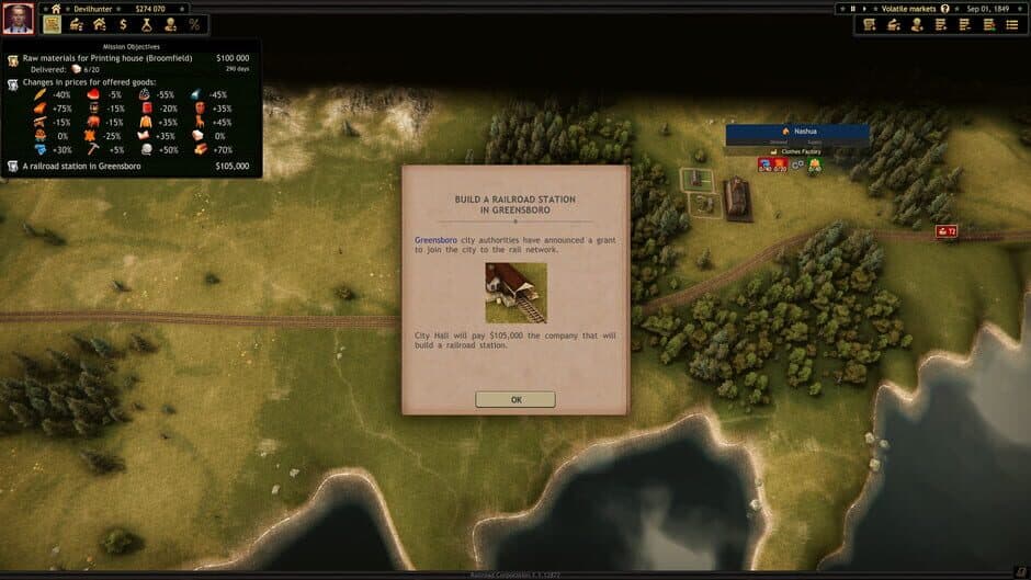 Railroad Corporation: Volatile Markets DLC screenshot 6