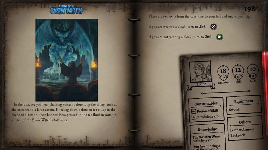 Fighting Fantasy Classics - Caverns of the Snow Witch screenshot 2