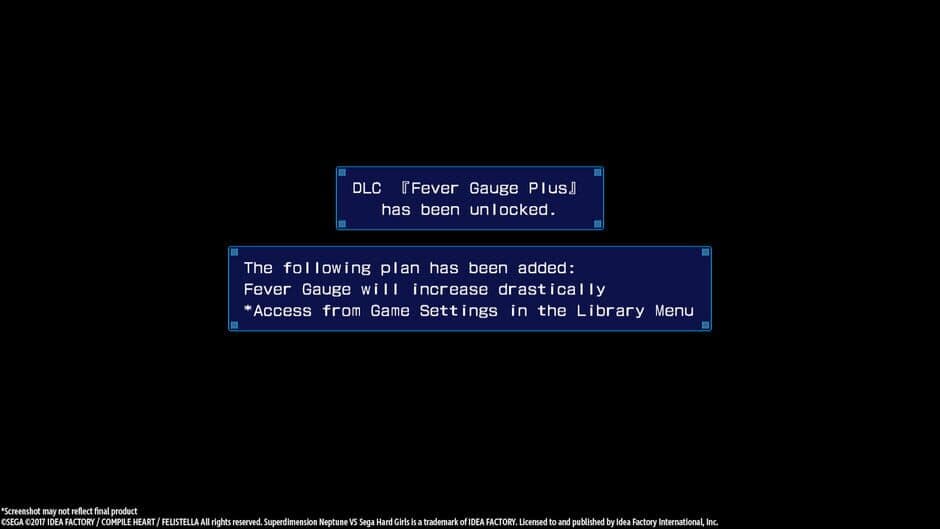 Superdimension Neptune VS Sega Hard Girls - Fever Gauge Plus screenshot 1