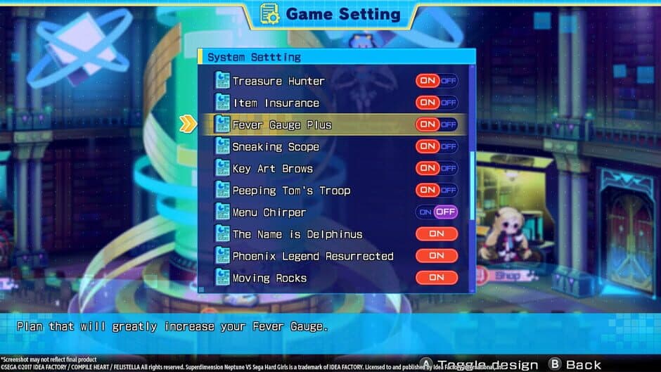 Superdimension Neptune VS Sega Hard Girls - Fever Gauge Plus screenshot 2