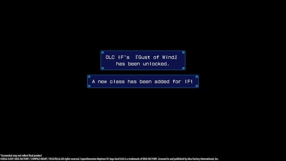 Superdimension Neptune VS Sega Hard Girls - IF's Gust of Wind screenshot 1