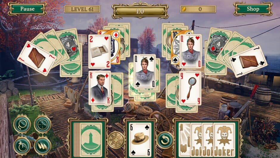Detective notes. Lighthouse Mystery Solitaire screenshot 1