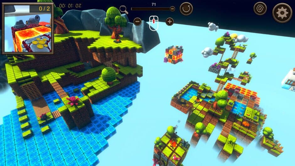 Hidden Cube World Top-Down 3D screenshot 1