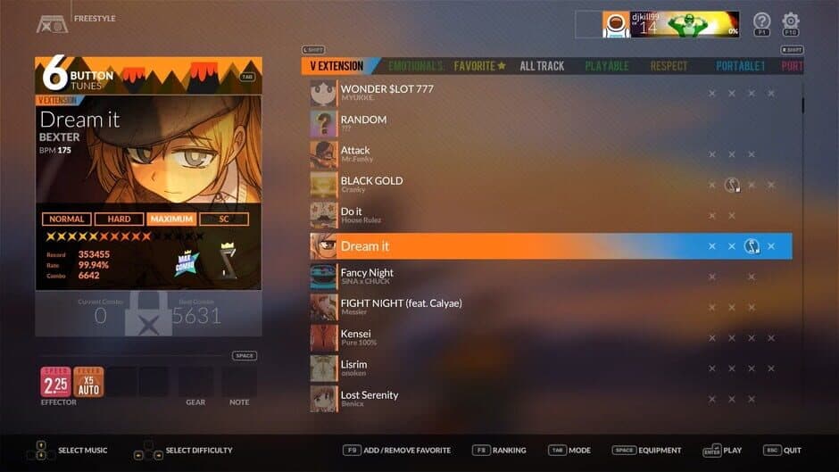 DJMax Respect V - V Extension Pack screenshot 1