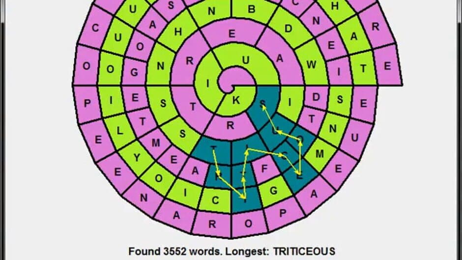 WordSpiral screenshot 1