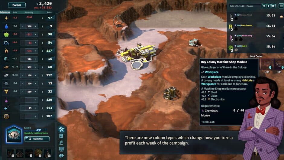 Offworld Trading Company: The Patron and the Patriot screenshot 3