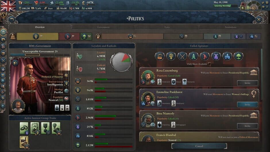 Victoria 3: Voice of the People screenshot 3