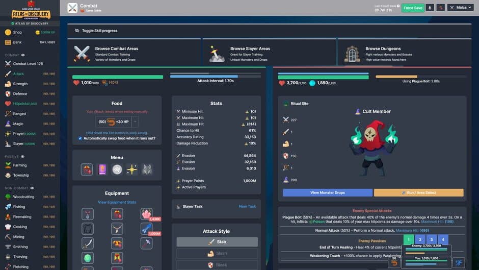 Melvor Idle: Atlas of Discovery screenshot 3