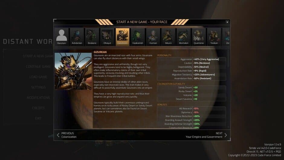 Distant Worlds 2: Factions - Quameno and Gizureans screenshot 5