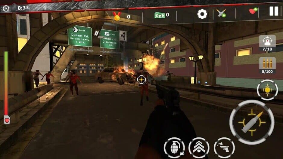 Zombie Survivor: Undead City Attack screenshot 1