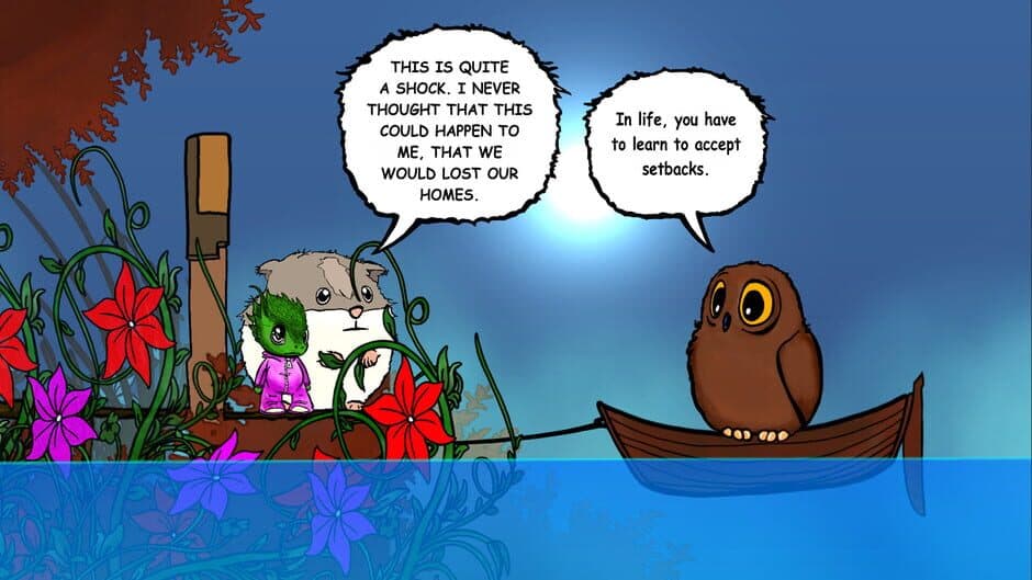 Visual novel for the kids: Lumi And Baby - Hamster And Baby Dragon screenshot 2