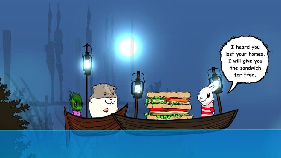 Visual novel for the kids: Lumi And Baby - Hamster And Baby Dragon screenshot 3