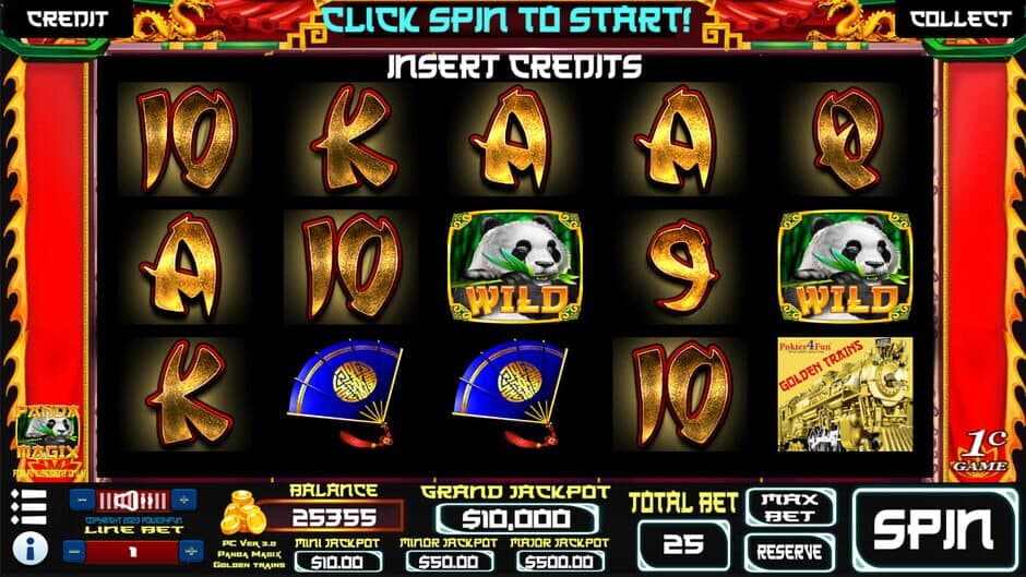 Panda Magix : Golden Trains Edition - Slots screenshot 1