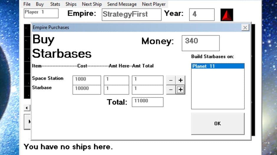 Space Empires I screenshot 1