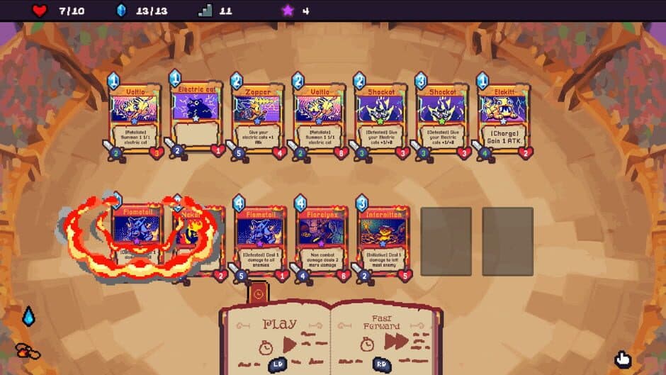 Spellcats: Auto Card Tactics screenshot 1