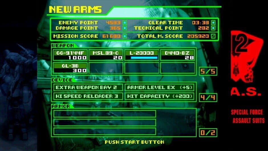 Assault Suit Leynos 2 Saturn Tribute screenshot 2