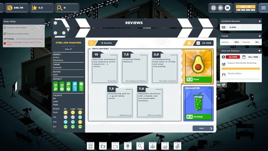The Executive: Movie Industry Tycoon screenshot 5