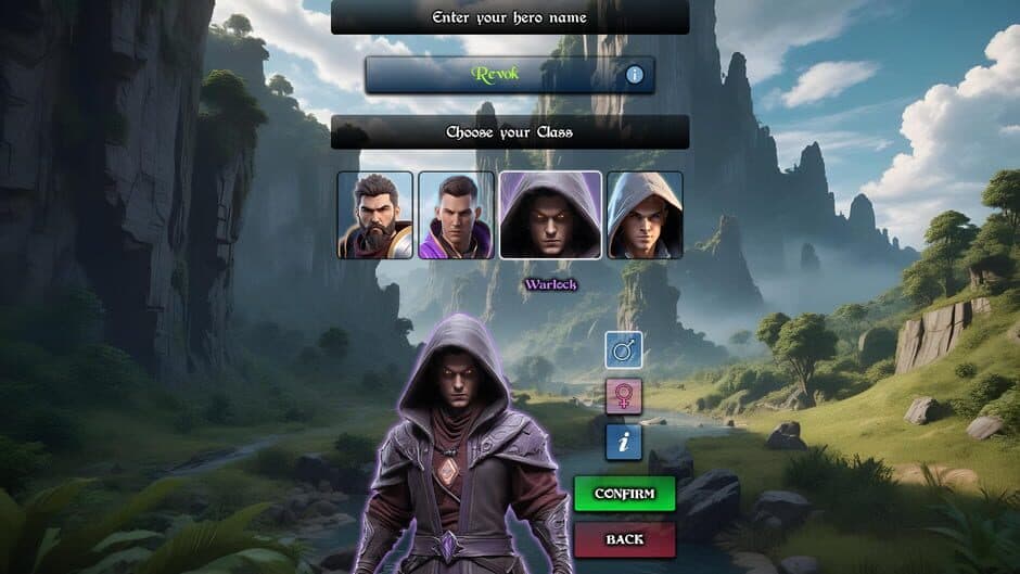 Azmar Quest - Text & Turn RPG screenshot 1