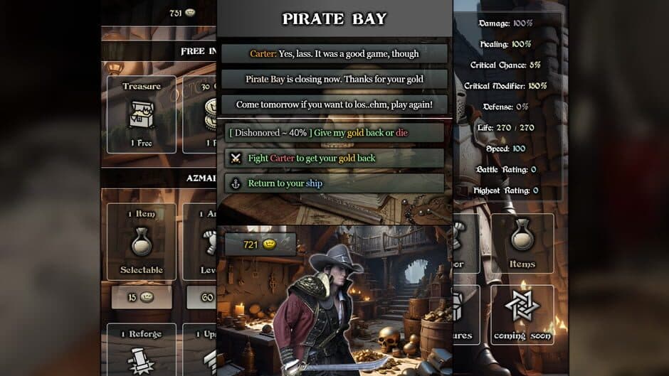 Azmar Quest - Text & Turn RPG screenshot 2