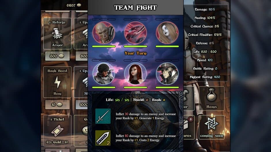 Azmar Quest - Text & Turn RPG screenshot 4