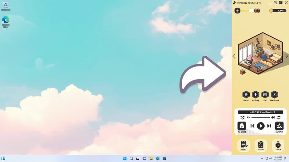 Mini Cozy Room: Lo-Fi screenshot 1