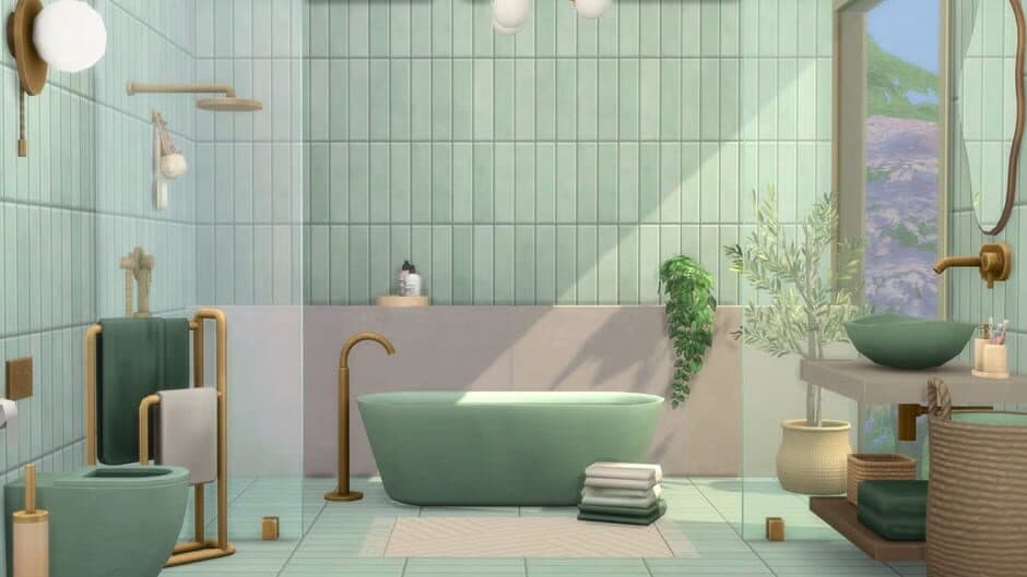 The Sims 4: Sleek Bathroom Kit screenshot 2