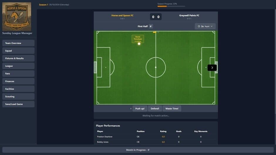 Sunday League Manager: Horse and Spoon screenshot 5