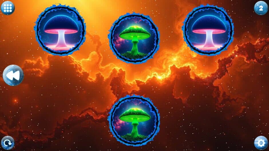 Space Memory Mushrooms screenshot 1