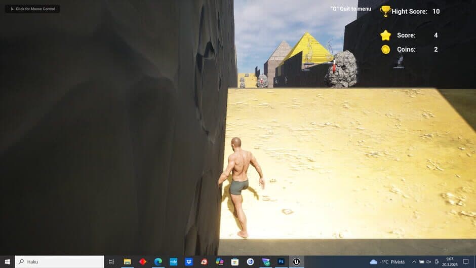 Man Without Clothes Runner screenshot 1