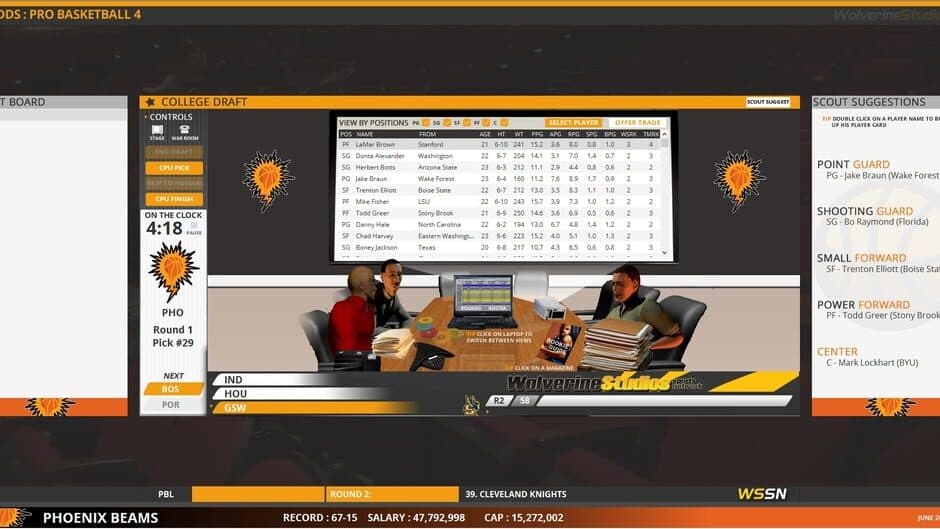 Draft Day Sports Pro Basketball 4 screenshot 1