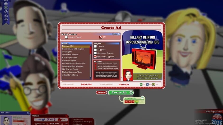 The Political Machine 2016 screenshot 3