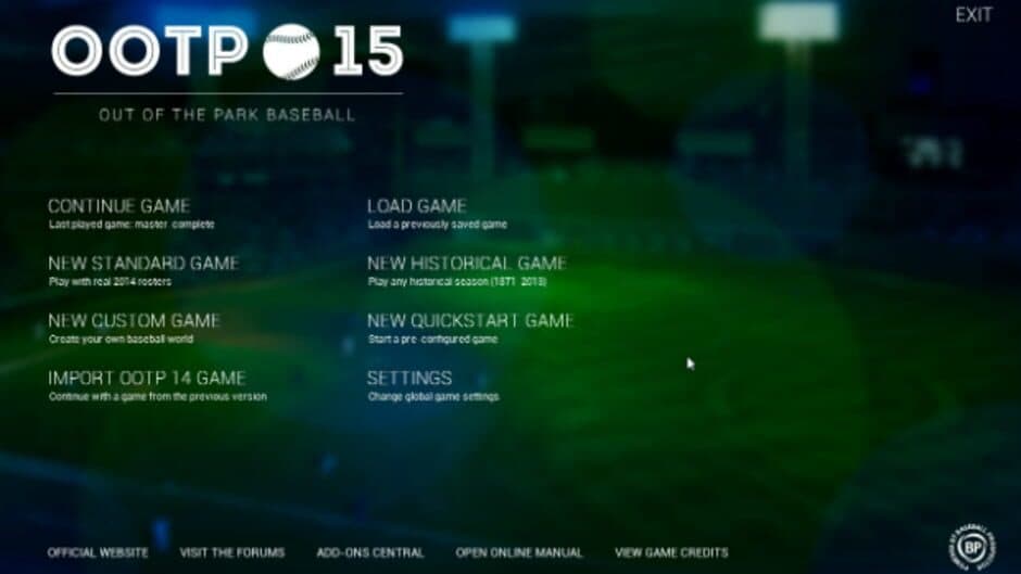 Out of the Park Baseball 15 screenshot 1