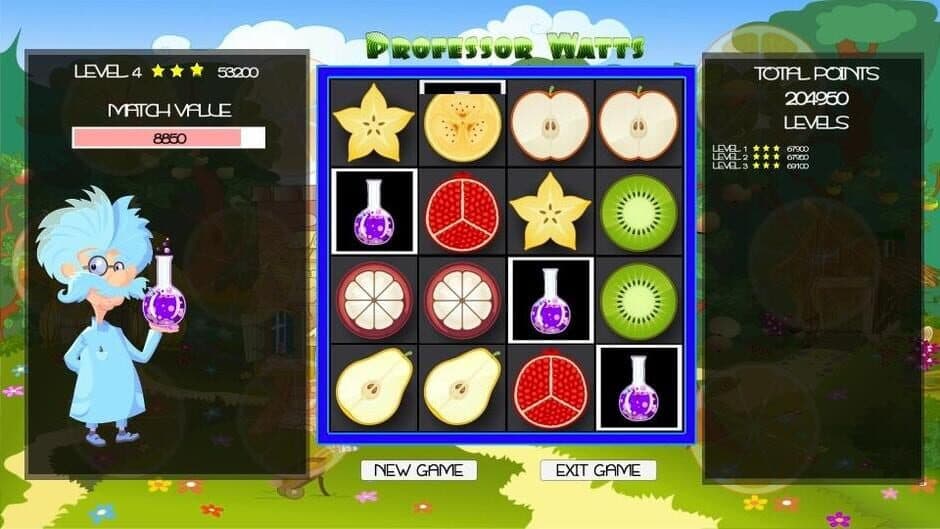 Professor Watts Memory Match Fresh Fruit screenshot 2