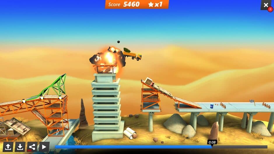 Bridge Constructor Stunts screenshot 5