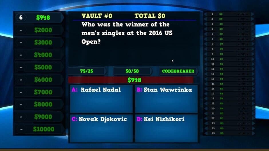 Trivia Vault Tennis Trivia screenshot 1