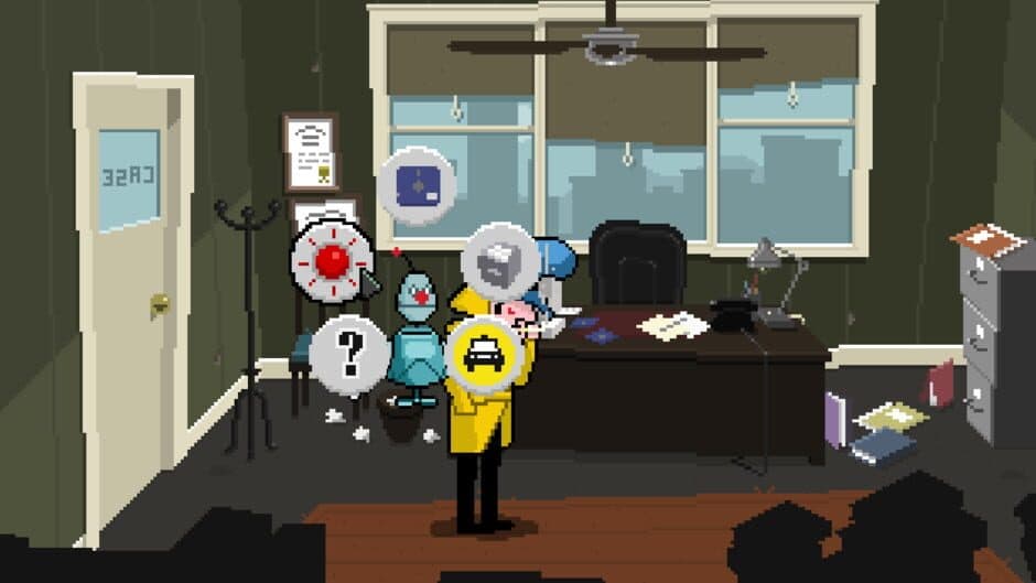 Detective Case and Clown Bot in: Murder in the Hotel Lisbon screenshot 2