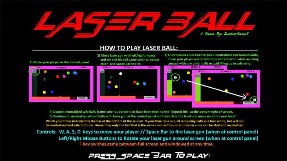 Laser Ball screenshot 1
