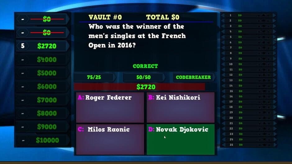 Trivia Vault Tennis Trivia screenshot 3
